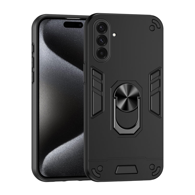 Custodia per telefono con supporto ad anello in metallo antiurto, For Samsung Galaxy A36, For Samsung Galaxy A06