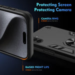 Custodia per telefono con supporto ad anello in metallo antiurto, For Samsung Galaxy A36, For Samsung Galaxy A06