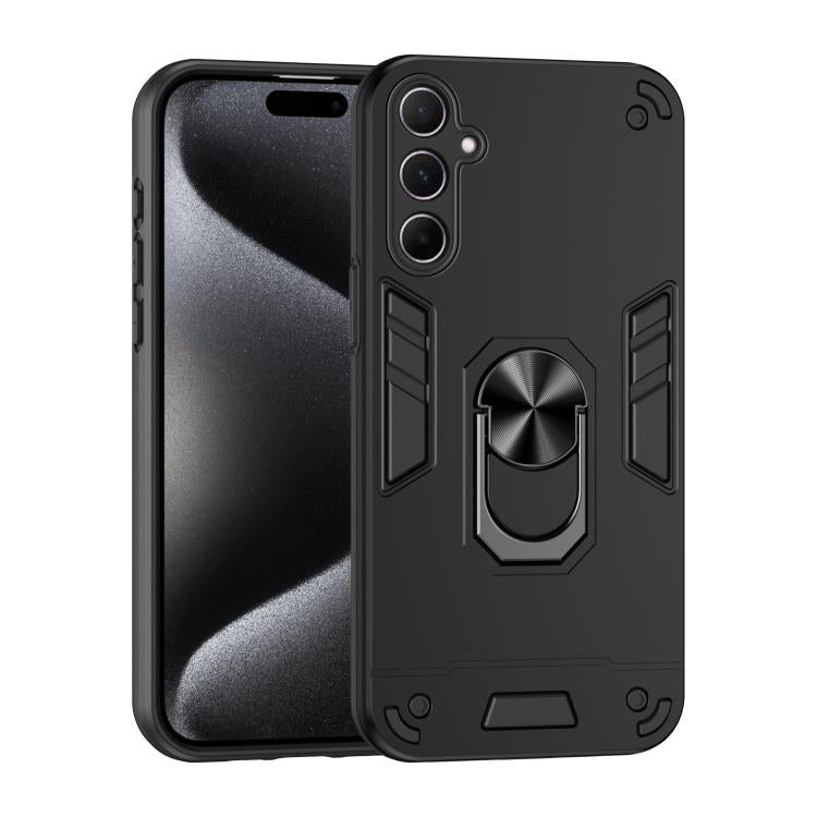 Custodia per telefono con supporto ad anello in metallo antiurto, For Samsung Galaxy A37 5G, For Samsung Galaxy S25 FE 5G, For Samsung Galaxy A07 4G, For Samsung Galaxy A17 5G, For Samsung Galaxy S25 Edge 5G, For Samsung Galaxy A06 5G                  ...