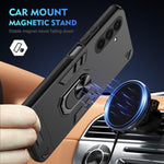 Custodia per telefono con supporto ad anello in metallo antiurto, For Samsung Galaxy A37 5G, For Samsung Galaxy S25 FE 5G, For Samsung Galaxy A07 4G, For Samsung Galaxy A17 5G, For Samsung Galaxy S25 Edge 5G, For Samsung Galaxy A06 5G                  ...