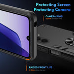 Custodia per telefono con supporto ad anello in metallo antiurto, For Samsung Galaxy A37 5G, For Samsung Galaxy S25 FE 5G, For Samsung Galaxy A07 4G, For Samsung Galaxy A17 5G, For Samsung Galaxy S25 Edge 5G, For Samsung Galaxy A06 5G                  ...