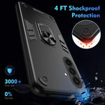 Custodia per telefono con supporto ad anello in metallo antiurto, For Samsung Galaxy A37 5G, For Samsung Galaxy S25 FE 5G, For Samsung Galaxy A07 4G, For Samsung Galaxy A17 5G, For Samsung Galaxy S25 Edge 5G, For Samsung Galaxy A06 5G                  ...
