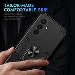 Custodia per telefono con supporto ad anello in metallo antiurto, For Samsung Galaxy A37 5G, For Samsung Galaxy S25 FE 5G, For Samsung Galaxy A07 4G, For Samsung Galaxy A17 5G, For Samsung Galaxy S25 Edge 5G, For Samsung Galaxy A06 5G                  ...