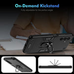 Custodia per telefono con supporto ad anello in metallo antiurto, For Samsung Galaxy A37 5G, For Samsung Galaxy S25 FE 5G, For Samsung Galaxy A07 4G, For Samsung Galaxy A17 5G, For Samsung Galaxy S25 Edge 5G, For Samsung Galaxy A06 5G                  ...
