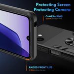 Custodia per telefono con supporto ad anello in metallo antiurto, For Samsung Galaxy S26+ 5G, For Samsung Galaxy S26 Ultra 5G, For Samsung Galaxy S26 5G, For Samsung Galaxy S24 FE 5G