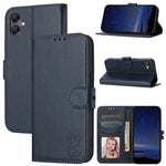 Custodia per telefono in pelle con motivo a gatto felice in rilievo, For Samsung Galaxy A16 5G Global, For Samsung Galaxy A06 4G Global