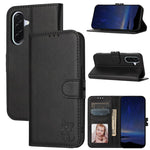 Custodia per telefono in pelle con motivo a gatto felice in rilievo, For Galaxy A27 5G, For Samsung Galaxy A26 5G / A17 5G, For Samsung Galaxy A56 5G, For Samsung Galaxy A36 5G