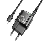 hoco BN17 PD20W Caricabatterie USB, Type-C con set di cavi da 1 m Type-C a 8 pin, EU Plug