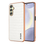 Custodia per telefono con copertura totale AZNS con struttura elettrolitica e texture coccodrillo, For Samsung Galaxy A16 5G, For Samsung Galaxy A06 4G
