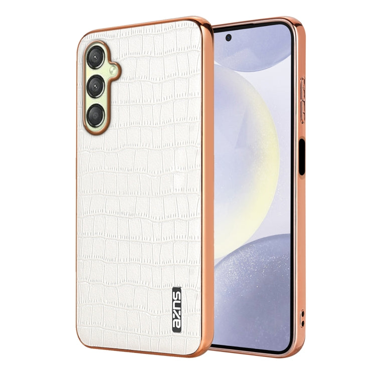 Custodia per telefono con copertura totale AZNS con struttura elettrolitica e texture coccodrillo, For Samsung Galaxy A16 5G, For Samsung Galaxy A06 4G