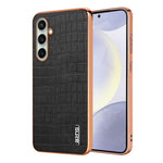 Custodia per telefono con copertura totale AZNS con struttura elettrolitica e texture coccodrillo, For Galaxy A27 5G, For Samsung Galaxy A56 5G, For Samsung Galaxy A26 5G, For Samsung Galaxy A36