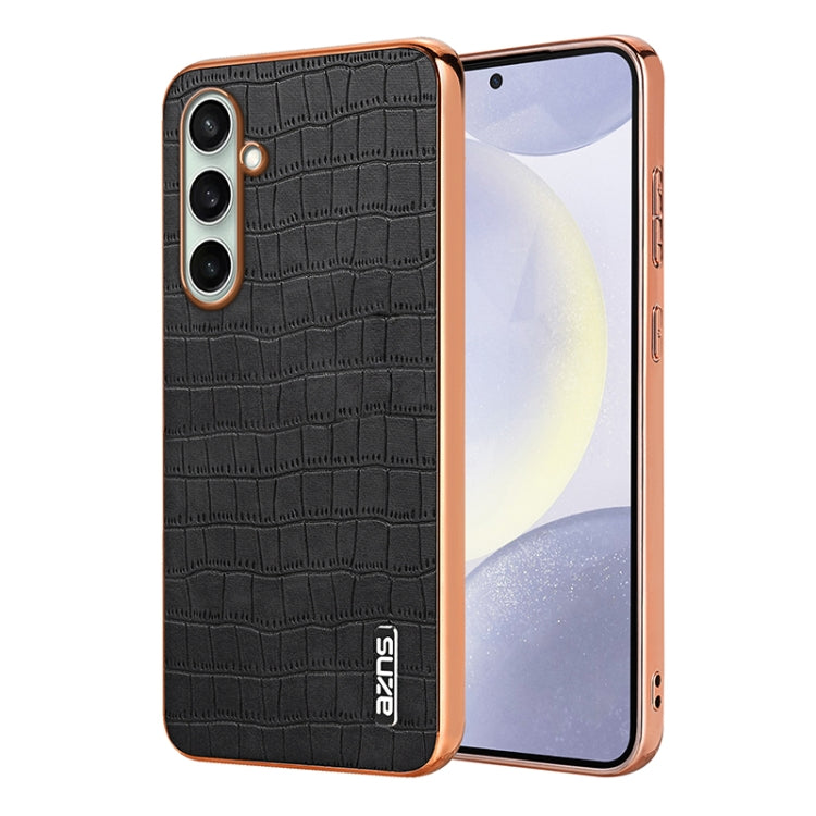 Custodia per telefono con copertura totale AZNS con struttura elettrolitica e texture coccodrillo, For Galaxy A27 5G, For Samsung Galaxy A56 5G, For Samsung Galaxy A26 5G, For Samsung Galaxy A36