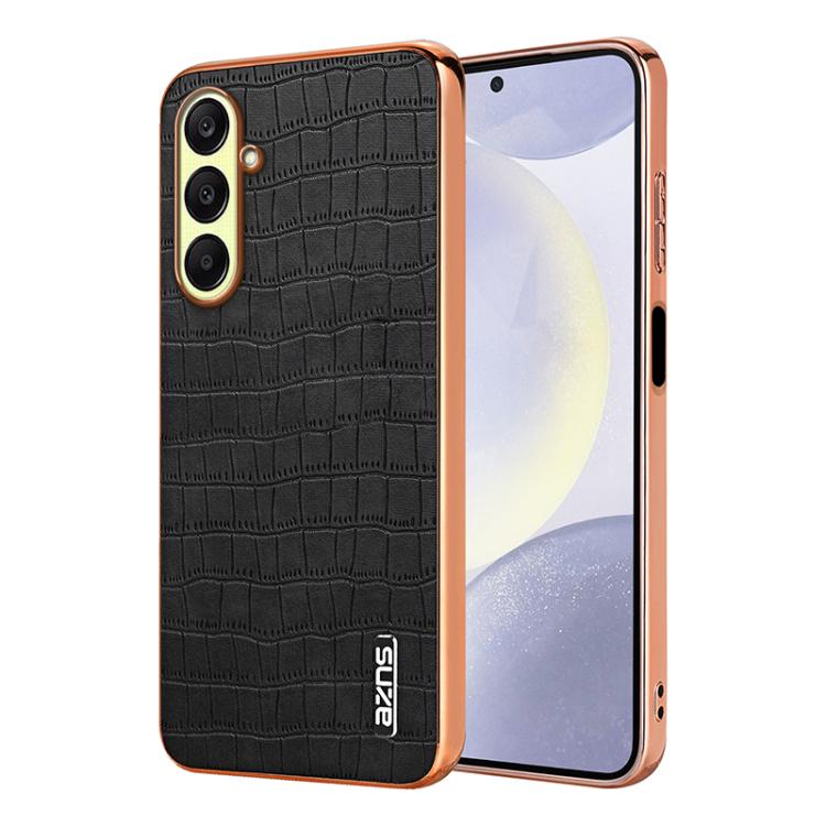 Custodia per telefono con copertura totale AZNS con struttura elettrolitica e texture coccodrillo, For Galaxy A27 5G, For Samsung Galaxy A56 5G, For Samsung Galaxy A26 5G, For Samsung Galaxy A36