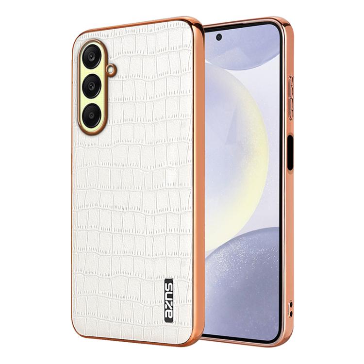 Custodia per telefono con copertura totale AZNS con struttura elettrolitica e texture coccodrillo, For Galaxy A27 5G, For Samsung Galaxy A56 5G, For Samsung Galaxy A26 5G, For Samsung Galaxy A36