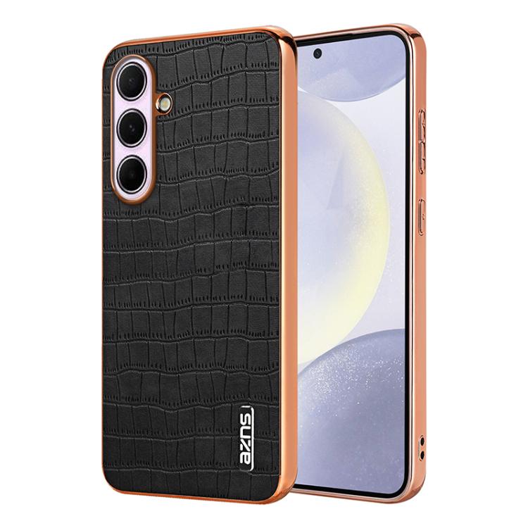 Custodia per telefono con copertura totale AZNS con struttura elettrolitica e texture coccodrillo, For Galaxy A27 5G, For Samsung Galaxy A56 5G, For Samsung Galaxy A26 5G, For Samsung Galaxy A36