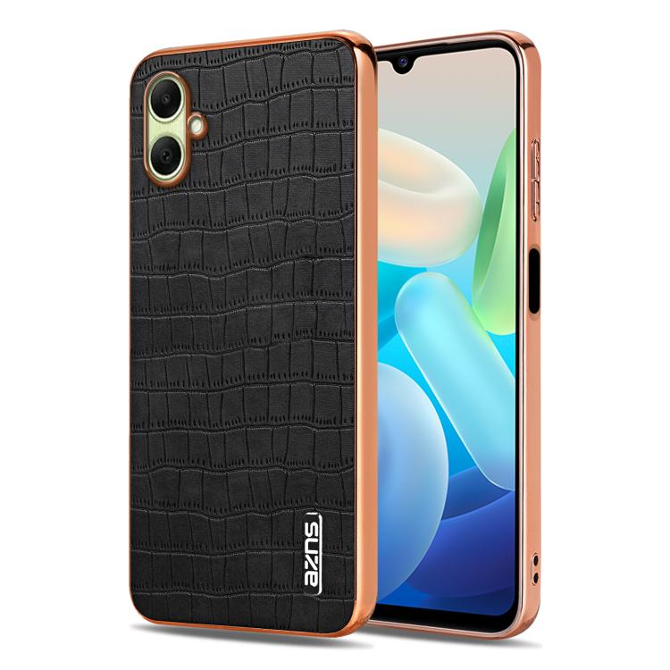 Custodia per telefono con copertura totale AZNS con struttura elettrolitica e texture coccodrillo, For Galaxy A07 / A08 5G / 4G, For Galaxy A17 4G / 5G / A18 5G / 4G, For Samsung Galaxy A57 5G, For Samsung Galaxy A37 5G