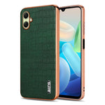 Custodia per telefono con copertura totale AZNS con struttura elettrolitica e texture coccodrillo, For Galaxy A07 / A08 5G / 4G, For Galaxy A17 4G / 5G / A18 5G / 4G, For Samsung Galaxy A57 5G, For Samsung Galaxy A37 5G