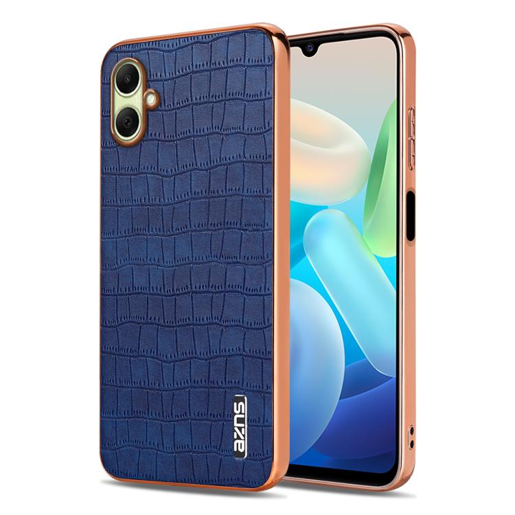 Custodia per telefono con copertura totale AZNS con struttura elettrolitica e texture coccodrillo, For Galaxy A07 / A08 5G / 4G, For Galaxy A17 4G / 5G / A18 5G / 4G, For Samsung Galaxy A57 5G, For Samsung Galaxy A37 5G