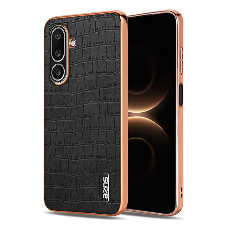 Custodia per telefono con copertura totale AZNS con struttura elettrolitica e texture coccodrillo, For Galaxy A27 5G, For Samsung Galaxy A56 5G, For Samsung Galaxy A26 5G, For Samsung Galaxy A36