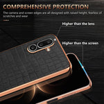 Custodia per telefono con copertura totale AZNS con struttura elettrolitica e texture coccodrillo, For Galaxy A27 5G, For Samsung Galaxy A56 5G, For Samsung Galaxy A26 5G, For Samsung Galaxy A36