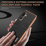 Custodia per telefono con copertura totale AZNS con struttura elettrolitica e texture coccodrillo, For Galaxy A27 5G, For Samsung Galaxy A56 5G, For Samsung Galaxy A26 5G, For Samsung Galaxy A36