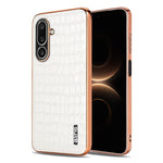 Custodia per telefono con copertura totale AZNS con struttura elettrolitica e texture coccodrillo, For Galaxy A27 5G, For Samsung Galaxy A56 5G, For Samsung Galaxy A26 5G, For Samsung Galaxy A36