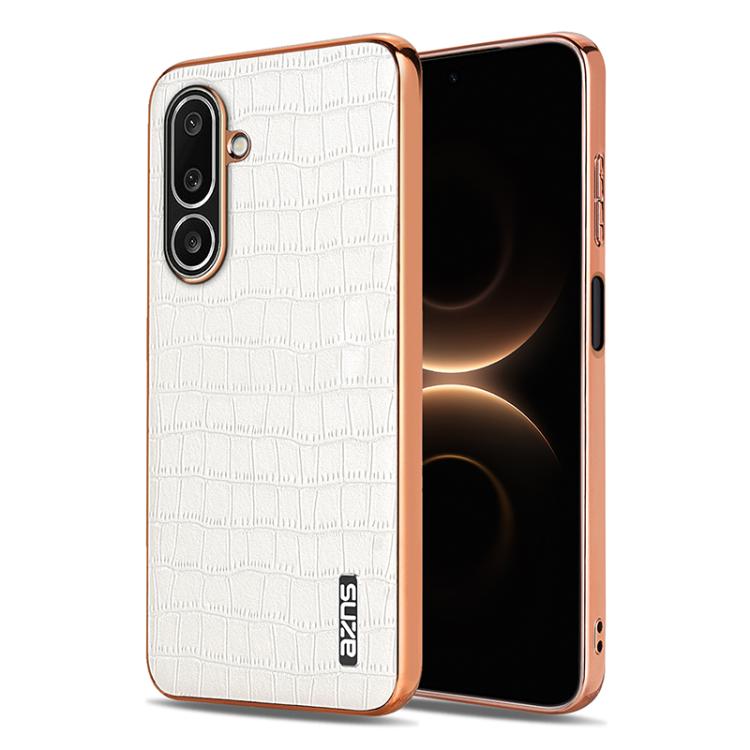 Custodia per telefono con copertura totale AZNS con struttura elettrolitica e texture coccodrillo, For Galaxy A27 5G, For Samsung Galaxy A56 5G, For Samsung Galaxy A26 5G, For Samsung Galaxy A36
