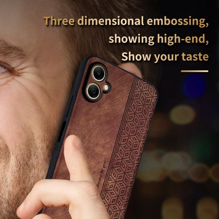 Custodia per telefono AZNS 3D in rilievo effetto pelle, For Galaxy A08 5G / A08 4G, For Galaxy A18 5G / A18 4G, For Galaxy A27 5G, For Samsung Galaxy A17 4G / 5G