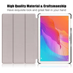Per Huawei Enjoy Tablet 2 10.1 pollici / Honor Pad 6 Custodia in pelle flip orizzontale tinta unita da 10.1 pollici con supporto a tre pieghe e funzione Sleep / Wake-up, For Huawei Enjoy Tablet 2 10.1 inch