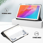 Per Huawei Enjoy Tablet 2 10.1 pollici / Honor Pad 6 Custodia in pelle flip orizzontale tinta unita da 10.1 pollici con supporto a tre pieghe e funzione Sleep / Wake-up, For Huawei Enjoy Tablet 2 10.1 inch