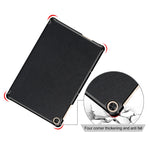 Per Huawei Enjoy Tablet 2 10.1 pollici / Honor Pad 6 Custodia in pelle flip orizzontale tinta unita da 10.1 pollici con supporto a tre pieghe e funzione Sleep / Wake-up, For Huawei Enjoy Tablet 2 10.1 inch