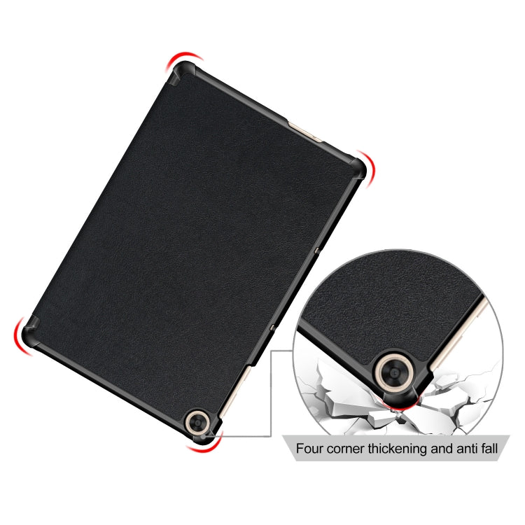 Per Huawei Enjoy Tablet 2 10.1 pollici / Honor Pad 6 Custodia in pelle flip orizzontale tinta unita da 10.1 pollici con supporto a tre pieghe e funzione Sleep / Wake-up, For Huawei Enjoy Tablet 2 10.1 inch