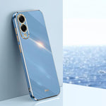 Custodia per telefono in TPU con bordo dorato placcato 6D dritto XINLI, For Samsung Galaxy S25 FE 5G, For Samsung Galaxy S25 Edge 5G, For Samsung Galaxy S25 5G
