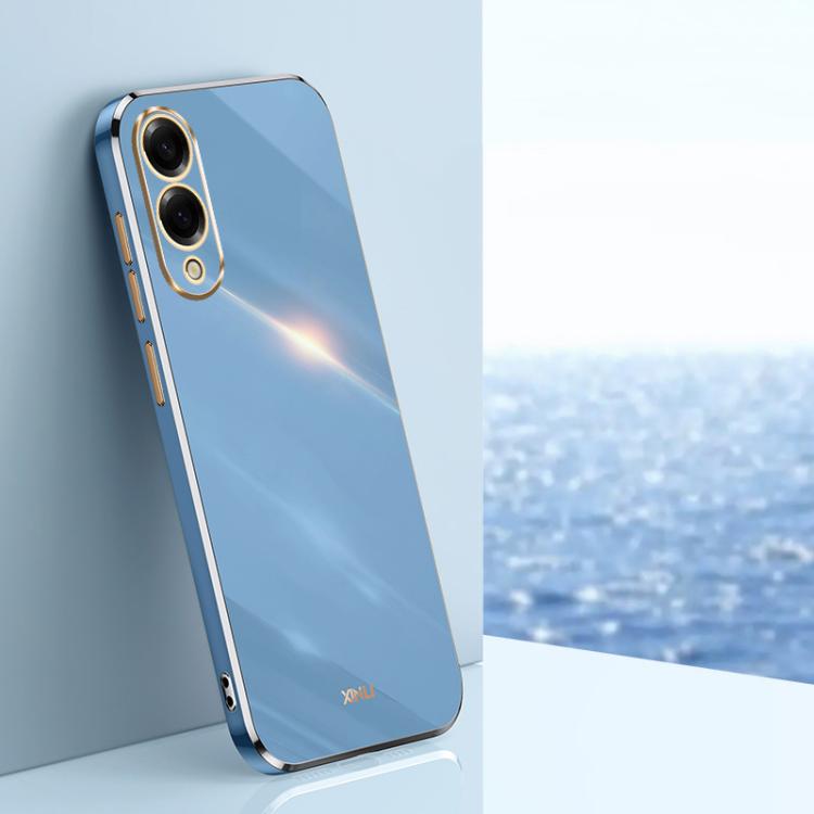 Custodia per telefono in TPU con bordo dorato placcato 6D dritto XINLI, For Samsung Galaxy S25 FE 5G, For Samsung Galaxy S25 Edge 5G, For Samsung Galaxy S25 5G