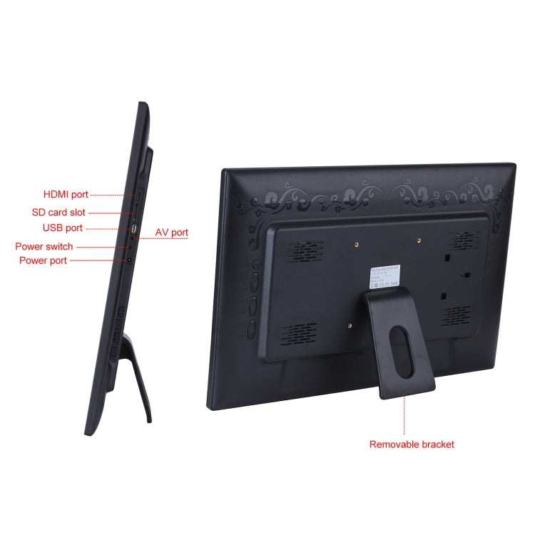 Cornice digitale per foto con schermo IPS da 18,5 pollici, US Plug, EU Plug