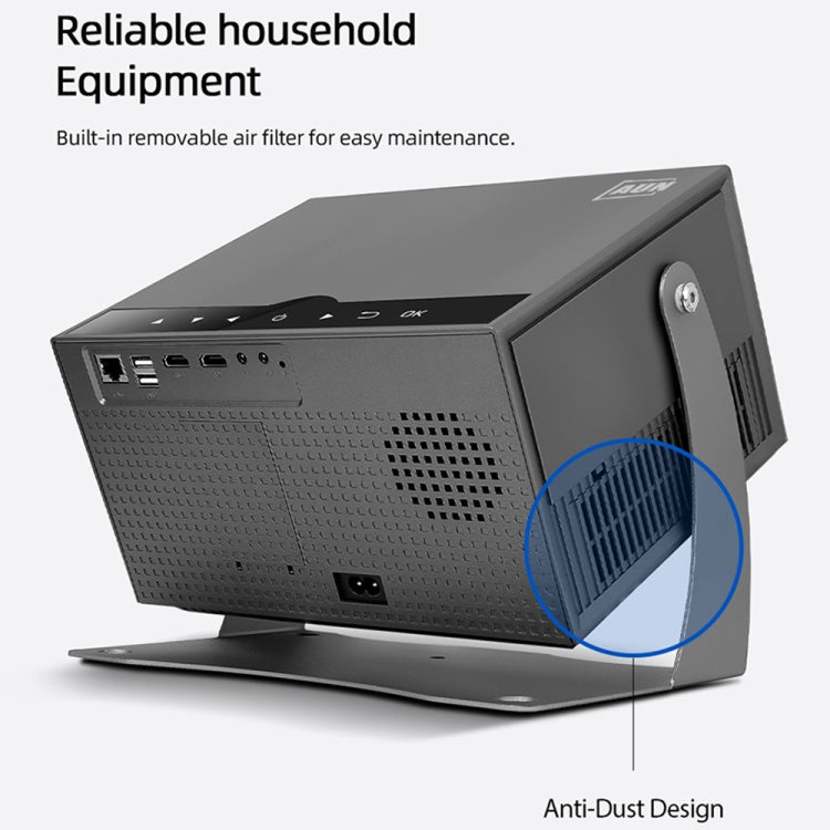 AUN A003 Pro 1920 x 1080P 350 lumen proiettore digitale portatile LED HD per home theater, US Plug, UK Plug, EU Plug