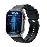 ET585 2.04 pollici cinturino in silicone IP68 orologio intelligente impermeabile, supporto ECG / misurazione della composizione del sangue