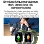 ET585 2.04 pollici cinturino in silicone IP68 orologio intelligente impermeabile, supporto ECG / misurazione della composizione del sangue