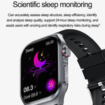 ET585 2.04 pollici cinturino in silicone IP68 orologio intelligente impermeabile, supporto ECG / misurazione della composizione del sangue