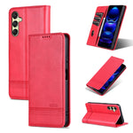 Custodia per telefono in pelle con texture di vitello magnetica AZNS, For Samsung Galaxy A36 5G, For Samsung Galaxy A16 5G, For Samsung Galaxy A06 4G