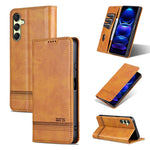 Custodia per telefono in pelle con texture di vitello magnetica AZNS, For Samsung Galaxy A36 5G, For Samsung Galaxy A16 5G, For Samsung Galaxy A06 4G