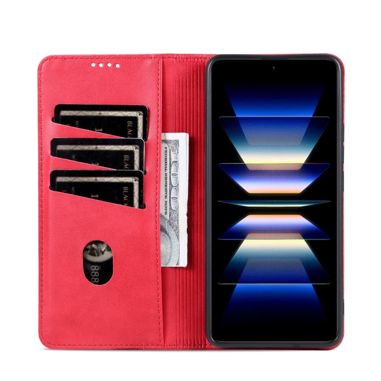 Custodia per telefono in pelle con texture di vitello magnetica AZNS, For Samsung Galaxy A36 5G, For Samsung Galaxy A16 5G, For Samsung Galaxy A06 4G