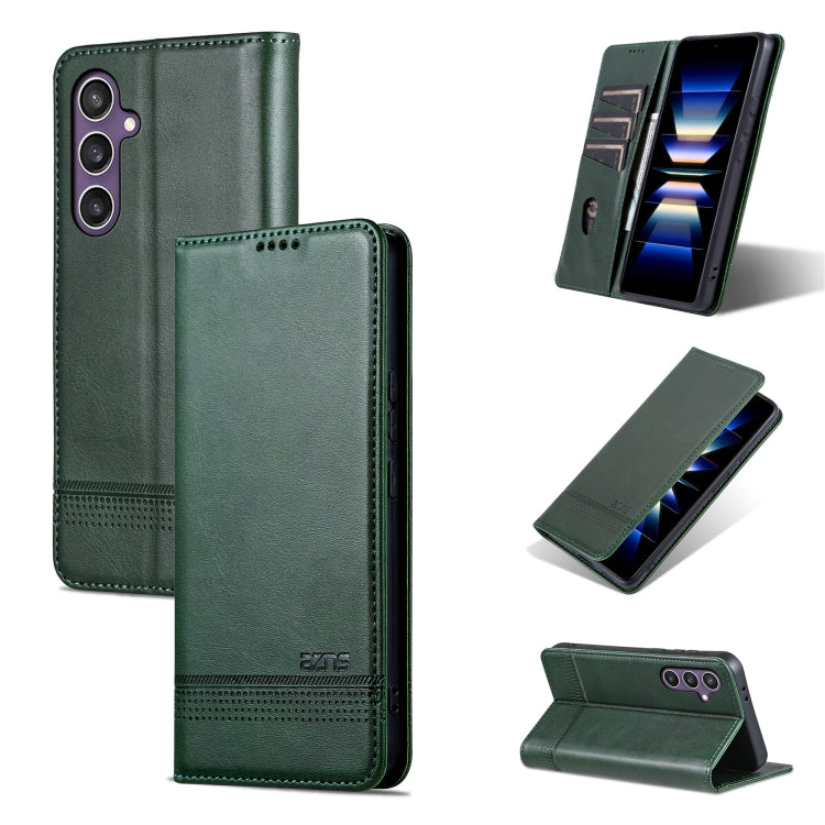 Custodia per telefono in pelle con texture di vitello magnetica AZNS, For Samsung Galaxy A36 5G, For Samsung Galaxy A16 5G, For Samsung Galaxy A06 4G
