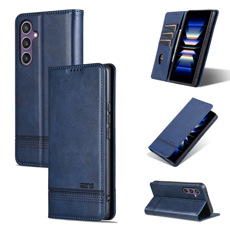 Custodia per telefono in pelle con texture di vitello magnetica AZNS, For Samsung Galaxy A36 5G, For Samsung Galaxy A16 5G, For Samsung Galaxy A06 4G