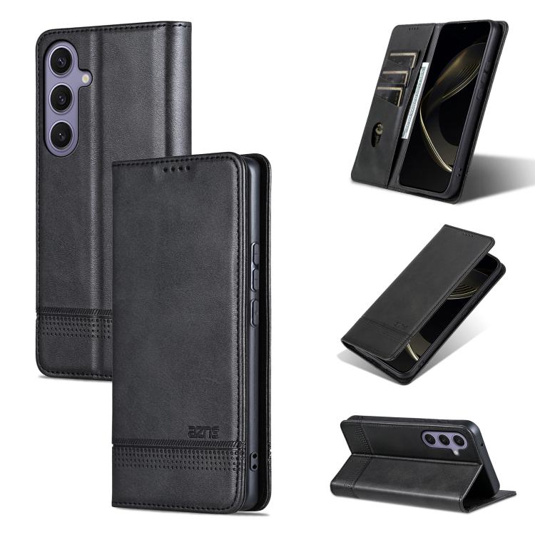 Custodia per telefono in pelle con texture di vitello magnetica AZNS, For Samsung Galaxy A57 5G, For Samsung Galaxy A37 5G, For Samsung Galaxy A56 5G, For Samsung Galaxy A26 5G