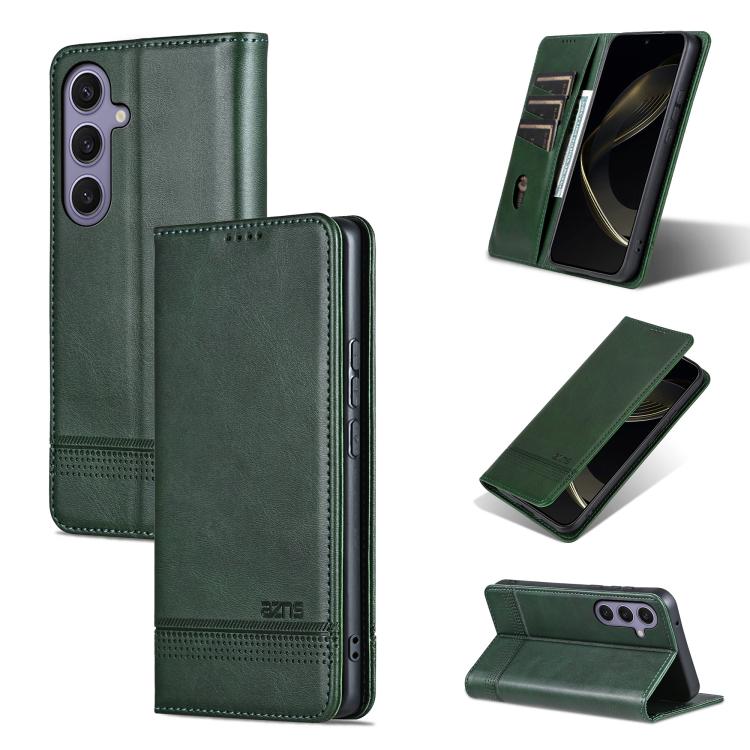 Custodia per telefono in pelle con texture di vitello magnetica AZNS, For Samsung Galaxy A57 5G, For Samsung Galaxy A37 5G, For Samsung Galaxy A56 5G, For Samsung Galaxy A26 5G