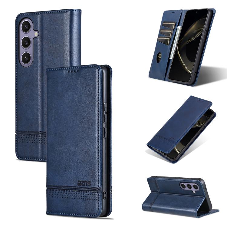 Custodia per telefono in pelle con texture di vitello magnetica AZNS, For Samsung Galaxy A57 5G, For Samsung Galaxy A37 5G, For Samsung Galaxy A56 5G, For Samsung Galaxy A26 5G