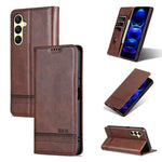 Custodia per telefono in pelle con texture di vitello magnetica AZNS, For Samsung Galaxy A57 5G, For Samsung Galaxy A37 5G, For Samsung Galaxy A56 5G, For Samsung Galaxy A26 5G