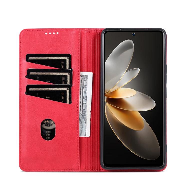 Custodia per telefono in pelle con texture di vitello magnetica AZNS, For Samsung Galaxy A57 5G, For Samsung Galaxy A37 5G, For Samsung Galaxy A56 5G, For Samsung Galaxy A26 5G