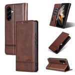 Custodia per telefono in pelle con texture di vitello magnetica AZNS, For Samsung Galaxy A57 5G, For Samsung Galaxy A37 5G, For Samsung Galaxy A56 5G, For Samsung Galaxy A26 5G